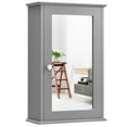 thumbnail image 1 of Giantex Armoire à Pharmacie Murale avec Porte Miroir Simple et Étagère Réglable, Gris, 1 of 10
