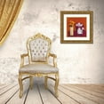 thumbnail image 3 of Persillon, Francoise 12x12 Gold Ornate Wood Framed with Double Matting Museum Art Print Titled - Tete a Tete, 3 of 4