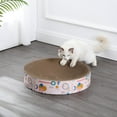 thumbnail image 7 of THE LICKER STORE Nelson 20.13" Modern Cardboard Round Bowl Cat Scratcher with Catnip, Light Pink/Multi, CSR1010A, 7 of 7