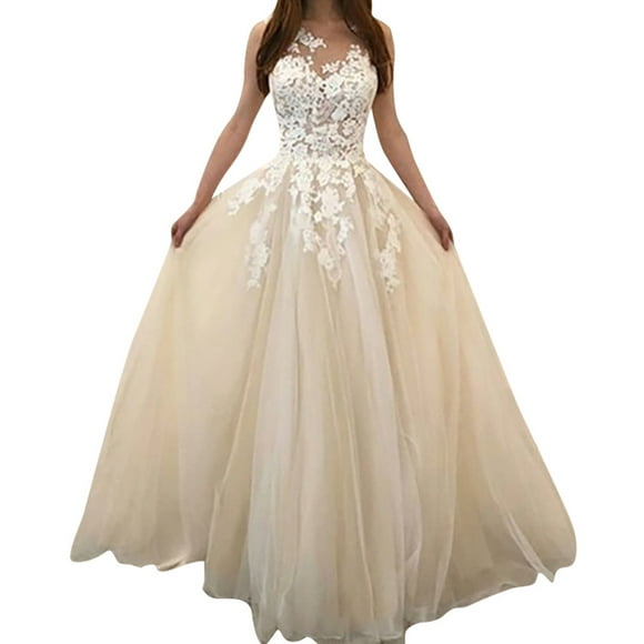 Clearance Sale! Gephdiin Wedding Guest Dresses for Women,White Dress Women,Formal Dresses for Women,Spring Dresses for Women 2024,Maxi Dress White L