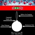 thumbnail image 3 of SLEETLY 12-Pack White Swirl Christmas Ball Ornaments – 3.15” Shatterproof Decorations for Holiday Xmas Tree Decor, 3 of 9