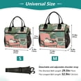 thumbnail image 4 of FORMRS Insulated Lunch Bag for Work School Unisex Large Capacity Cooler with Shoulder Strap, Pink and White Cat, 4 of 6
