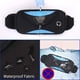 thumbnail image 5 of Riñonera deportiva impermeable para hombres y mujeres, riñonera para correr, riñonera ajustable para dinero, pasaporte, billetes, teléfono móvil, adecuada para escalar, andar en bicicleta, viajar, trotar JM, 5 of 5