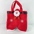 thumbnail image 2 of putnchl Bow Decoration Christmas Pants Claus Pants Gift Bag Candy Bag Gift Bag Children's Holiday Snack Bag Gift Bag, 2 of 5
