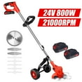 Paddsun Electric Weed Wacker Battery Powered 24V 2000mAh, Weed Wacker