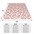 thumbnail image 3 of Sikiie Rose Flowers Ultra-Soft Micro flannel Blanket Luxury All Seasons Warm Blanket for Bedding Sofa and Travel (4 sizes)-80"x60", 3 of 7