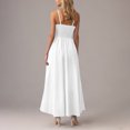 thumbnail image 4 of LADIGASU Women's Solid Sleeveless Round Neck Sexy Elegant Club Party Tunic Mini Dresses Casual Vacation Dress, 4 of 8