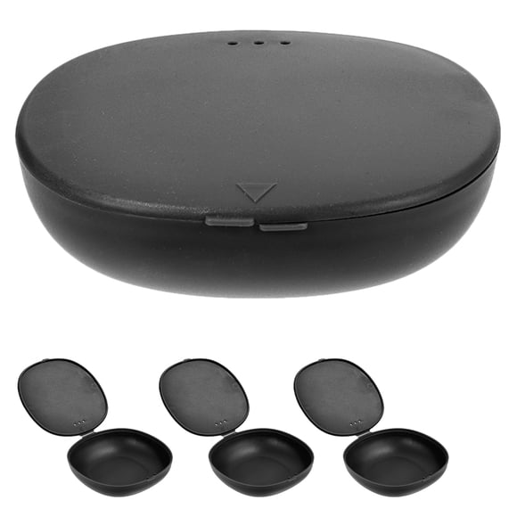 MERRYHAPY 4Ud Organizador Plástico Para Menstruales Negro Resistente Y Fácil De Transportar