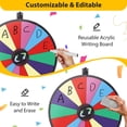 thumbnail image 3 of 24 Inch Prize Wheel Dual Adjustable Tabletop & Floor Stand 14 Slots Spinner Game, 3 of 10