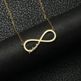 thumbnail image 2 of Vakki 18K Gold Plated Personalized Infinity Name Necklace Customized Any Name Infinity Pendant Nacklace, 2 of 5