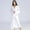White, variant on Hvyesh Women's Waffle Bathrobe Full Length Long Warm Lounge Robe Winter Long Sleeve Shawl Collar Bath Robes Sleepwear Pajamas