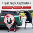 thumbnail image 6 of 2-Pack Mechanical Car Dolly Jack Set, 1500-lbs Capacity Wheel Dolly, 9" Car Wheel Dolly Positioning Jack for Vehicle Moving & Auto Repair, Red, 6 of 7