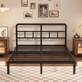 thumbnail image 6 of Maenizi 12 inch Queen Bed Frame with Headboard, Heavy Duty Metal Slats, No Box Spring Needed, Noise Free, Easy Assemble, Black, 6 of 6