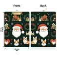 thumbnail image 5 of FORMRS Acrylic Clipboard with Low Profile Clip Standard A4 Letter Size, 12.5" x 9", Whimsical Christmas, 5 of 8
