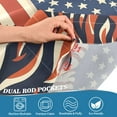 thumbnail image 4 of Yayeee Kitchen Valance Rod Pocket 54" x 18" Living Room Window Curtain, Baseball Pattern, 4 of 6