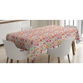 thumbnail image 1 of Ambesonne Pastel Tablecloth Rectangular Table Cover, Funky Colorful Circles, 60"x84", Multicolor, 1 of 3