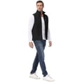 thumbnail image 2 of Mofiz Men's Vest Outerwear Full Zip Windproof Sleeveless Hiking Golf Jacket Black M-2XL, 2 of 15