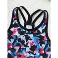 thumbnail image 5 of iiniim Kids Girls Bathing Suit 2 Pieces Crop Tank Top with Booty Shorts Set Swimming Costume Size 4-16 Colorful 6, 5 of 7