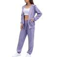 thumbnail image 3 of BILIKEYU Women's Two Piece Casual Jogger Sweatsuit, Womens Tops, Sweatsuits For Women, Long Sleeve Shirts For Women, 3 of 6