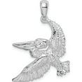 thumbnail image 1 of Sterling Silver Polished Flying Pelican Pendant - Jbsp, 1 of 5