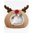 thumbnail image 2 of Autumn and Winter Pet Warm Three-Dimensional Sponge Christmas Reindeer Cat Hump, 2 of 6