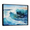 thumbnail image 2 of Designart "Tranquil Horizons At Beach Sunrise IV" Ocean Floater Framed Canvas Prints, 2 of 5