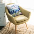 thumbnail image 2 of Throw Pillow Covers 26x26 Inch, Forest Mountains Decorative Pillow Cases for Couch Sofa Bed, Oil Painting Flower Pine Trees Cotton Linen Square Home Decor Pillowcases with Hidden Zipper, 2 of 7
