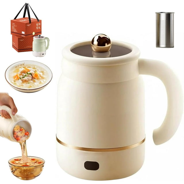 2026 new Multifunctional Portable Electric Cooking Mug, 900ml Big Electric Stew, Fast Boil Teapot, Fast Boil Teapot & 24H Keep-Warm, Prepare Herbal Tea, Porridge