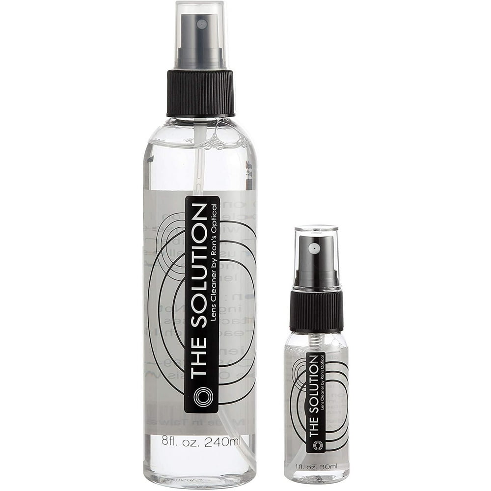 The Solution Lens Cleaner Spray Pack of 18oz & 11oz Alcohol Free