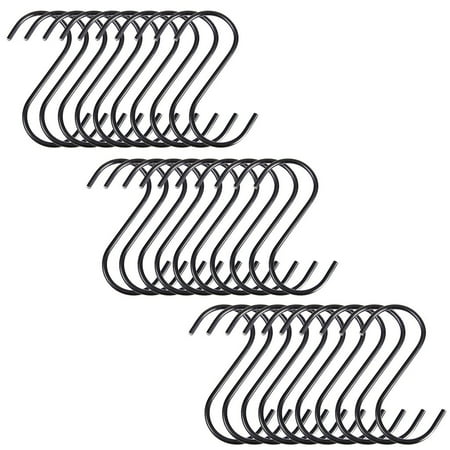 

Moocorvic Clearance 30Pcs S Hooks for Hanging Stainless Steel Metal Hangers Hanging Hooks for Kitchen Work Shop Bathroom Garden