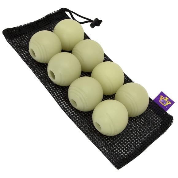 Dog Ball Toys Chew King Glowing Fetch Ball, paquete de 8 bolas