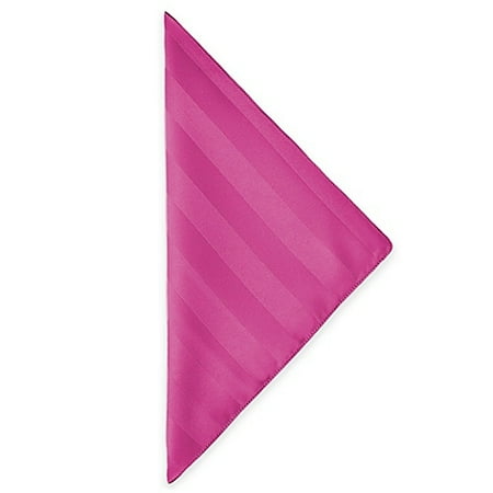 

Ultimate Textile (10 Dozen) Satin-Stripe 20 x 20-Inch Cloth Dinner Napkins - for Wedding and Catering Hotel or Home Dining use Raspberry Red