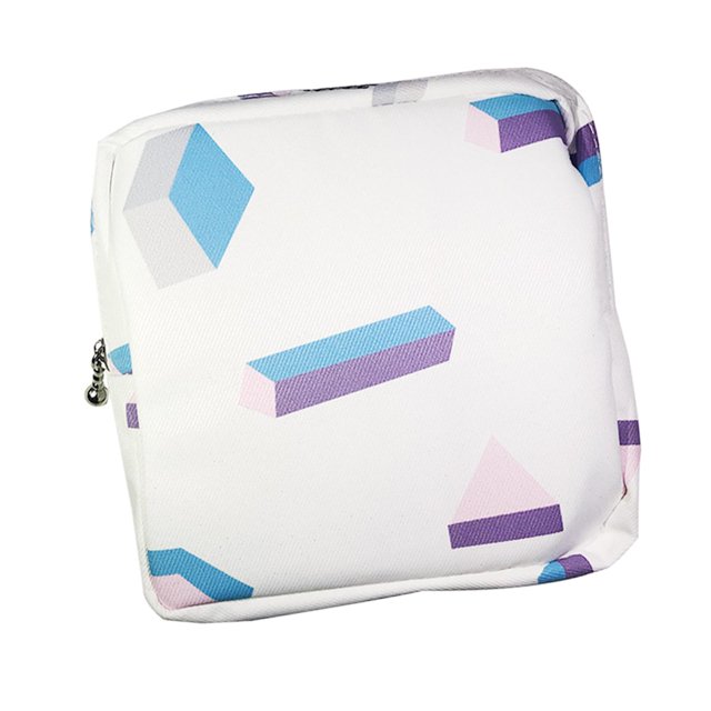 Bolsa de Almacenamiento Gloria Soporte para Servilletas Sanitarias Geométrico Blanco