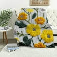 thumbnail image 4 of Creowell Fuzzy Fluffy Soft Cozy Blanket Flowers Cross Stitch Flannel 60*80in, 4 of 7
