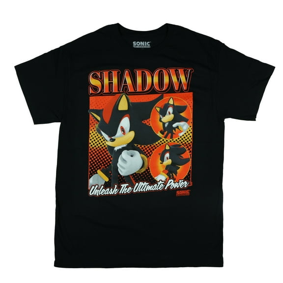Sonic The Hedgehog T-Shirt Men's Shadow Ultimate Power Short Sleeve Top