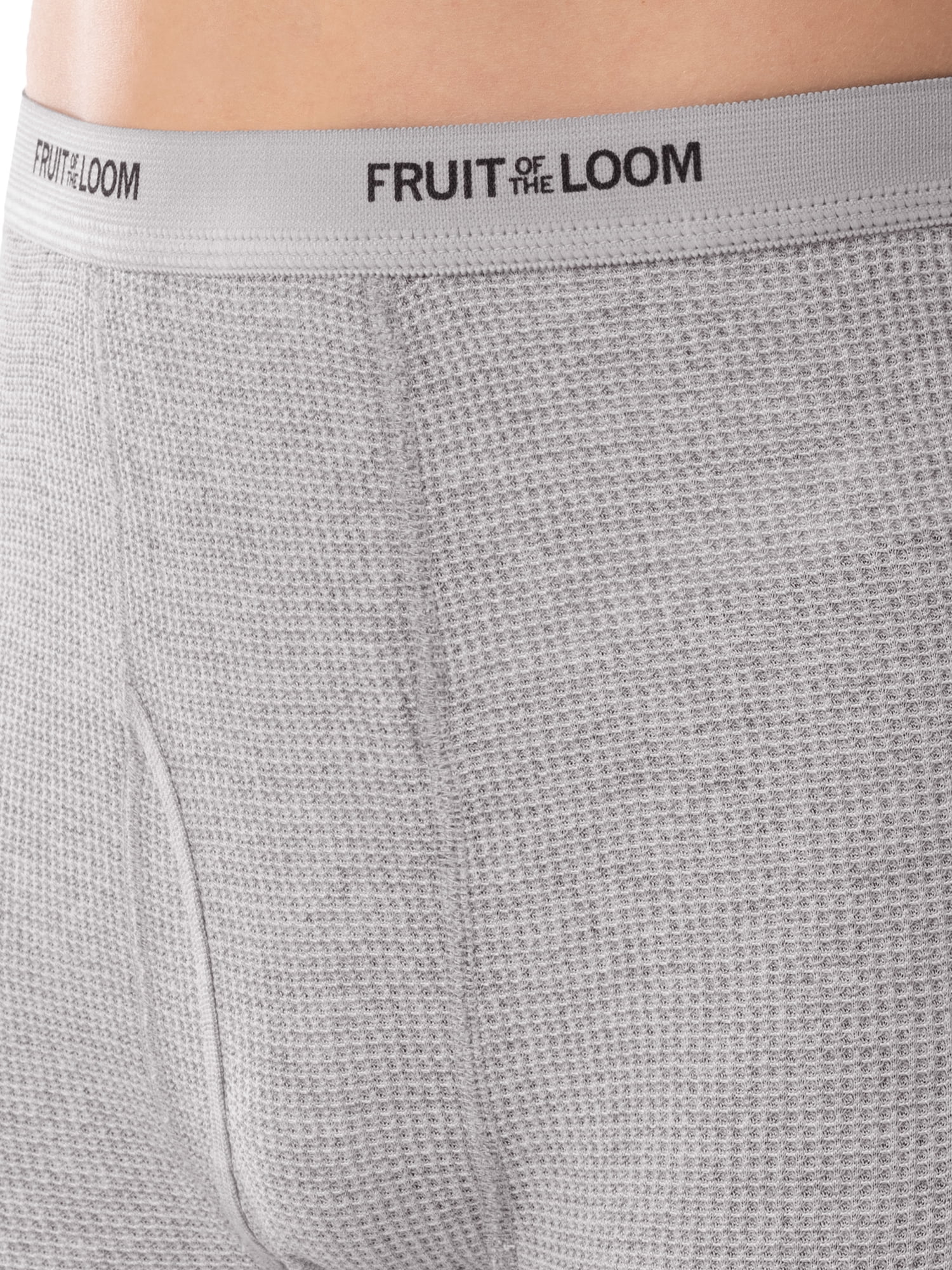Fruit of the Loom Men's Thermal Waffle Underwear Bottom, 2-Pack, Sizes S-5XL