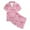 Z7-Pink, variant on MuXiKeJi Girls Satin Bow Pajama Set Button Down Top and Shorts Wear Sleepwear Outfit for Toddler Kids