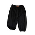 thumbnail image 5 of Juslio Girls Pants Solid Casual Spring Summer Thin Full Length for Kids Black, 5 of 5