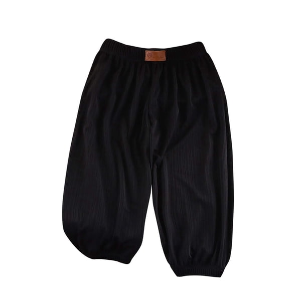Odeerbi 2-14 Años Niños Niñas Ice Silk Bloomers Verano Pantalones Jogger Primavera Color Sólido Casual Pantalones Largo Completo Pantalones Haren