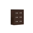 thumbnail image 1 of Salsbury 19035-06ZSK Cell Phone Storage Locker 3 Door High Unit - 5 Inch Deep Compartments - 6 A Doors - Bronze - Surface Mounted - Master Keyed Locks, 1 of 1