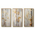 thumbnail image 2 of Designart "Tree Of Grey & Yellow III" Floral & Botanical Framed Wall Art Set Of 3 - Yellow Tree Monochrome Frame Gallery Wall Set For Home Decor, 2 of 6