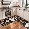 thumbnail image 3 of Kitchen Rugs Sets Of 2,Halloween Ghosts and Spooky Elements Anti Fatigue Kitchen Mat Rugs Non Slip Washable,Decorative Kitchen Floor Mats for Kitchen,Sink,Laundry,17"x47"+17"x47", 3 of 5