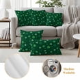 thumbnail image 6 of Saint Patrick's Day Outdoor Waterproof Pillow Covers, Green Lucky Shamrock Spring Decorative Square Throw Pillowcase Sofa Cushion Sham for Patio/Couch/Chair, 18"x18" 2 Pack, 6 of 8