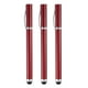 thumbnail image 1 of Bolígrafo de 3 piezas con punta de stylus 2 en 1, bolígrafo de tinta y bolígrafos de stylus de goma de punta fina, rojo, 1 of 7