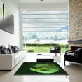 thumbnail image 6 of Ahgly Company Indoor Round Patterned Dark Lime Green Area Rugs, 6' Round, 6 of 6