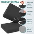 thumbnail image 4 of Shinnwa Recliner Cushion with Lumbar Support Pillow Egg Crate Foam Reduce Fatigue Extra Large Seat Cushion with Back Support for Elderly, Black, 4 of 7