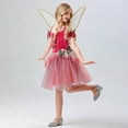 thumbnail image 6 of FEIFLY Kids Fairy For Halloween Party Elegant Dress With And Skirt For Girls Solid Color Festival Clothing, 6 of 9
