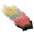 thumbnail image 2 of Alyce Ives Intimates, Lace Boyshort Panties for Women, Brights, Large, 10 Pack, 2 of 3