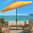 thumbnail image 2 of SAFAVIEH Venice 11' Market Crank Round Umbrella, Yellow, 2 of 6