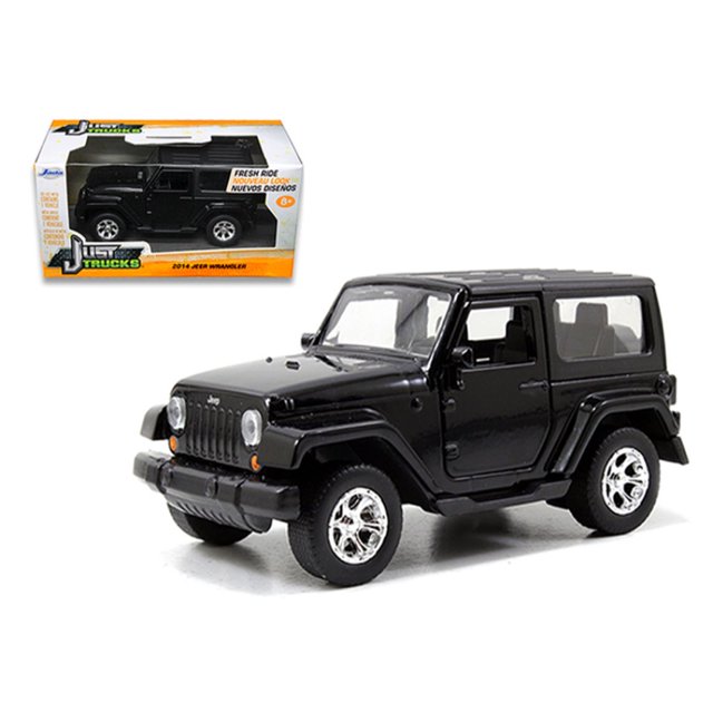 Modelo de coche fundido a presión Jeep Wrangler 2014 Jada Toys Negro 1/32